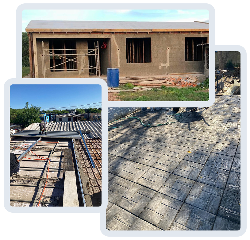 Equipo de trabajo de Construfach realizando obra en Uruguay